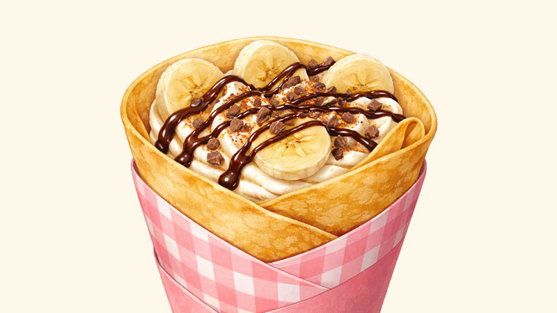 クレープ（チョコバナナ）