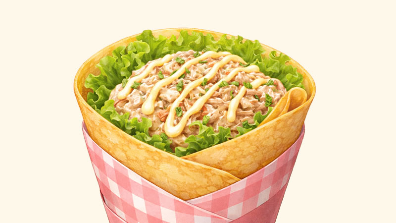 クレープ（ツナサラダ）