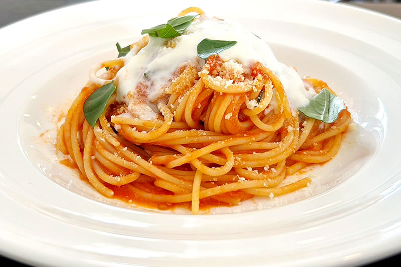 とろ～りチーズのトマトソースのスパゲッティ
